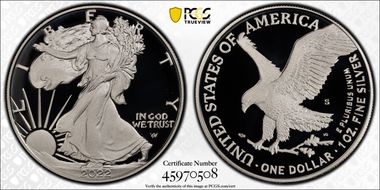 2022-S $1 Silver Eagle First Strike PR70DCAM