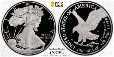 2022-S $1 Silver Eagle First Strike PR69DCAM