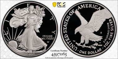 2022-S $1 Silver Eagle First Strike PR69DCAM