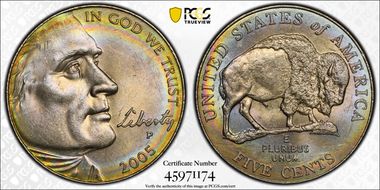 2005-P 5C Bison MS64