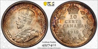 1919 10C MS67