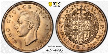 1951 1/2 Cr MS65