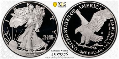 2022-S $1 Silver Eagle First Strike PR70DCAM