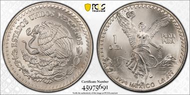1994-Mo Onza Libertad Ag MS69