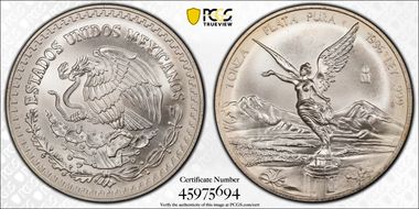 1996-Mo Onza Libertad Ag MS69