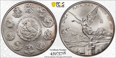 2010-Mo Onza Libertad Ag MS68