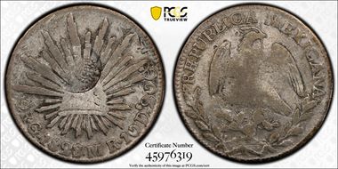 (1834-37) 2 R C/M on KM-374.8 Mex 2R N1