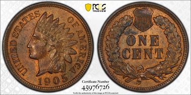 1905 1C MS63BN