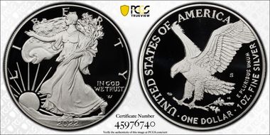 2022-S $1 Silver Eagle First Strike PR70DCAM