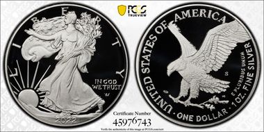 2022-S $1 Silver Eagle First Strike PR69DCAM