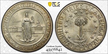 1936-D 50C Columbia MS66