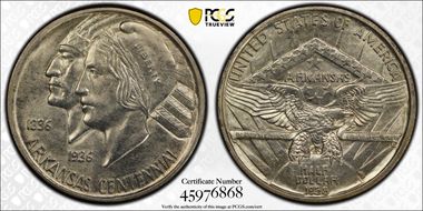 1938-D 50C Arkansas MS64