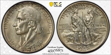 1938-D 50C Boone MS66