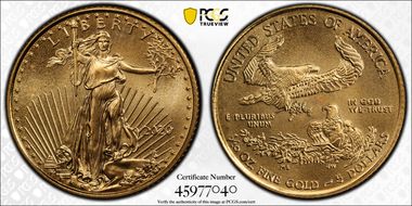 2020 $5 Gold Eagle MS69