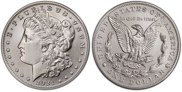 2021-S $1 Morgan Dollar 100th Anniversary MS70