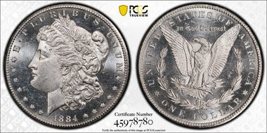 1884-CC $1 MS62PL