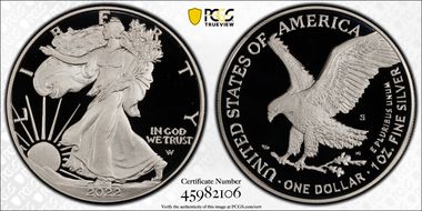 2022-S $1 Silver Eagle First Strike PR70DCAM
