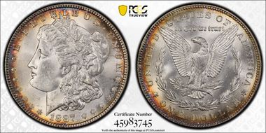 1887 $1 MS64