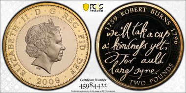 2009 £2 S-K24 Robert Burns PR69DCAM