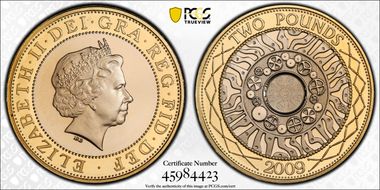 2009 £2 S-K9 Iron Age PR69DCAM