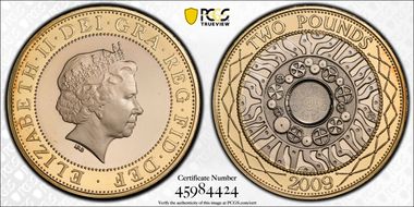 2009 £2 S-K9 Iron Age PR69DCAM