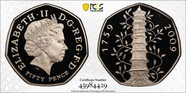 2009 50p S-H19 Kew Gardens PR69DCAM
