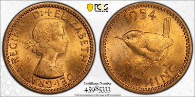 1954 1/4D S-4159 MS64RD