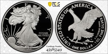 2022-S $1 Silver Eagle First Strike PR69DCAM