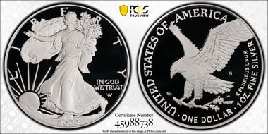 2022-S $1 Silver Eagle First Strike PR69DCAM