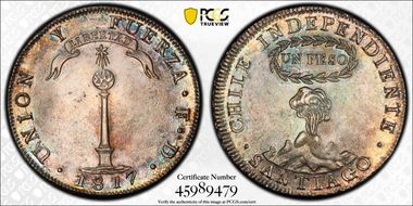 1817-FD Peso Santiago KM-82.2 MS64