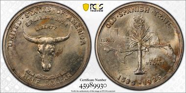 1935 50C Spanish Trail MS67