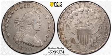 1800 $1 Dotted Date N1