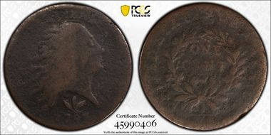 1793 1C Wreath, Vine and Bars N1BN