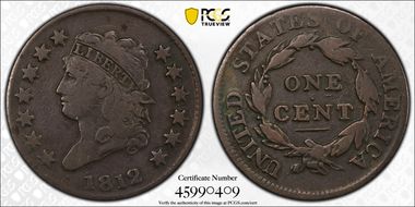 1812 1C Small Date F12BN