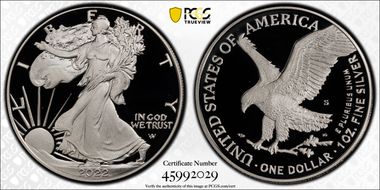2022-S $1 Silver Eagle First Strike PR70DCAM