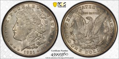 1921-S $1 MS62
