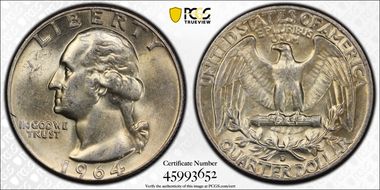 1964-D 25C MS62