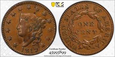 1819/(8) 1C Large Date XF40BN