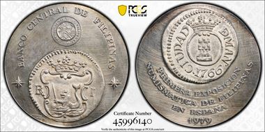 1979 Medal Honeycutt-754 Ag 1st Numismatic Expo SP60