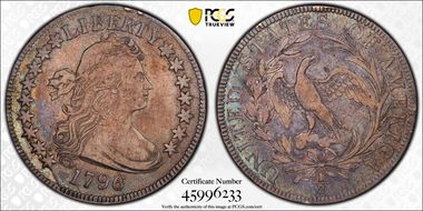1796 50C 16 Stars VF30