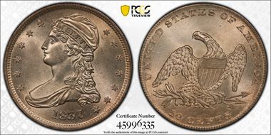 1837 50C MS63
