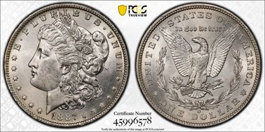 1887-O $1 MS62