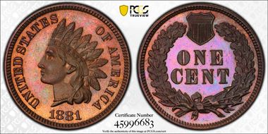 1881 1C PR65BN