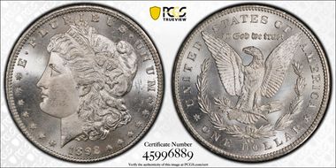 1892-CC $1 MS66