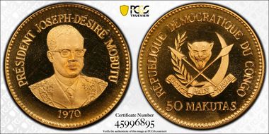 1970 50 Mak Gold PR65DCAM