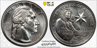 2022-P 25C Wilma Mankiller MS66