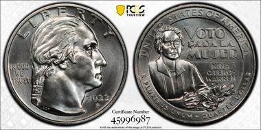 2022-P 25C Nina Otero-Warren MS66