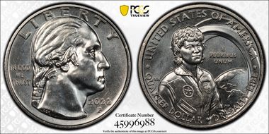 2022-P 25C Dr. Sally Ride MS66