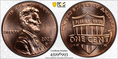 2022-D 1C Shield MS66RD