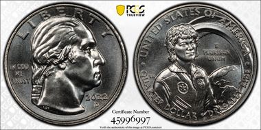 2022-D 25C Dr. Sally Ride MS67